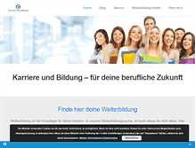 Tablet Screenshot of karriere-und-bildung.de